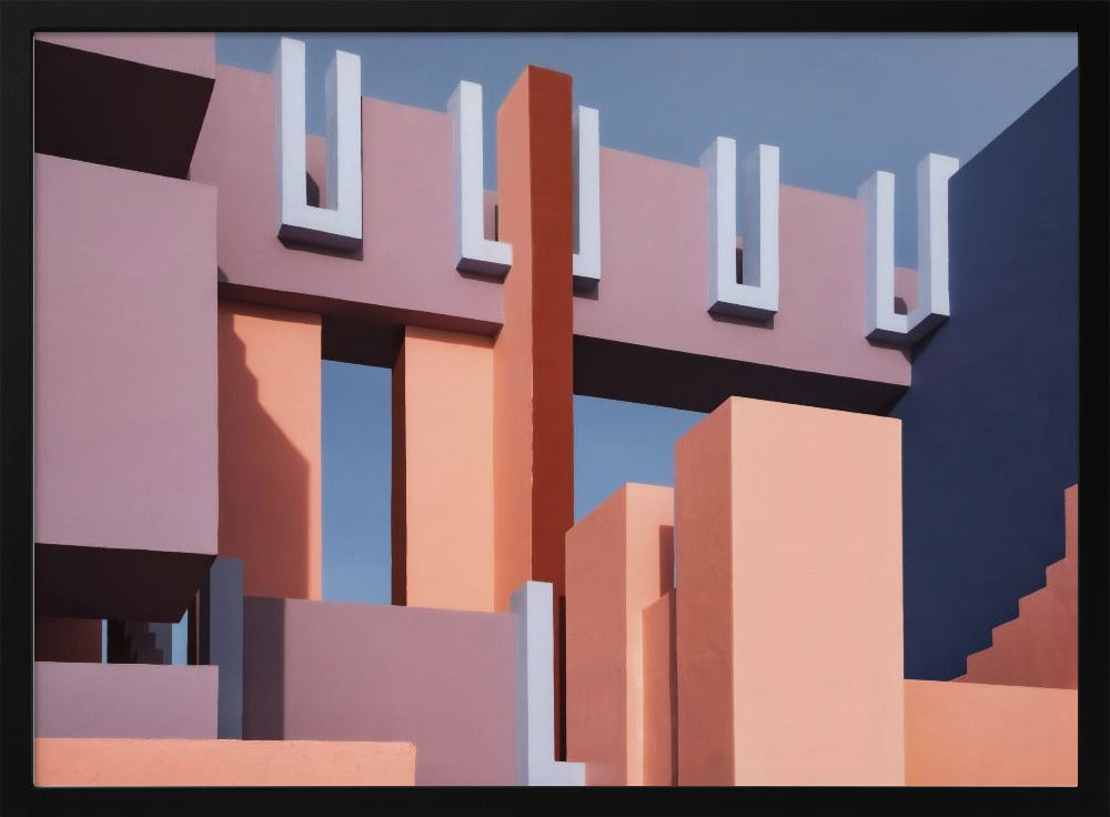 Muurschildering Rood #8 | Poster