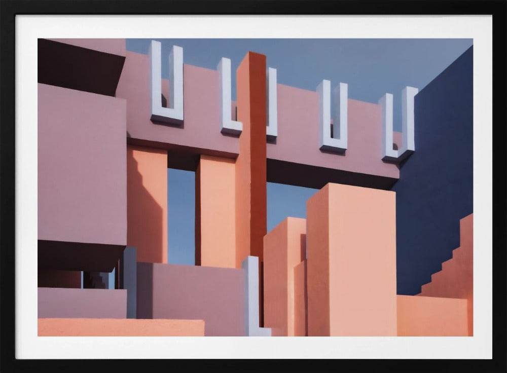 Muurschildering Rood #8 | Poster