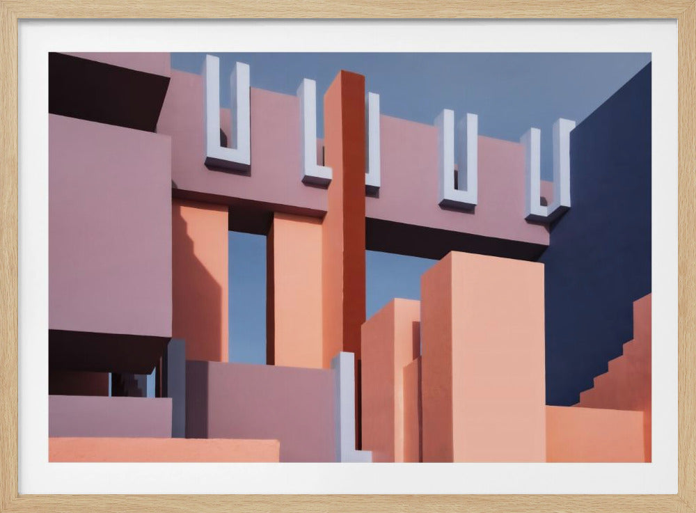 Muurschildering Rood #8 | Poster