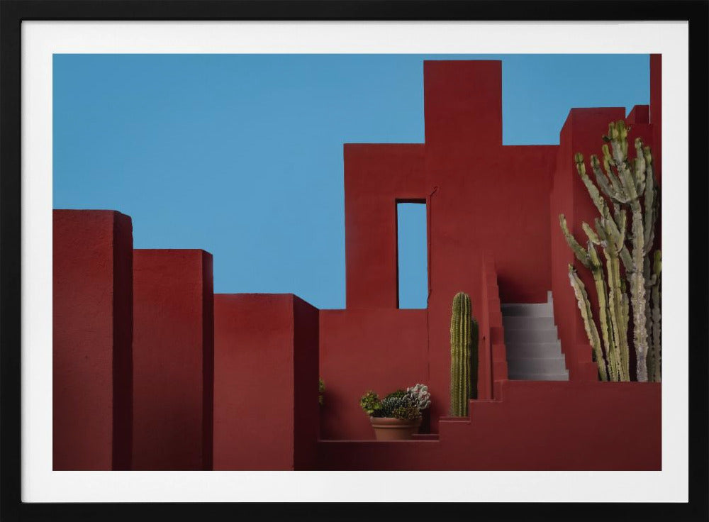 Muurschildering Rood #15 | Poster