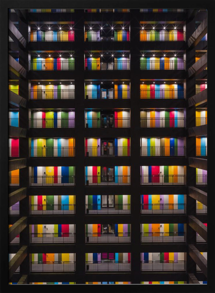 Kleurrijk gebouw | Poster