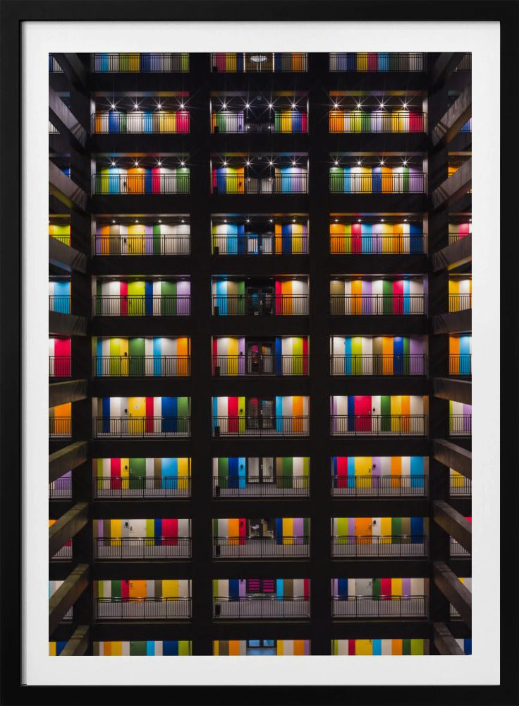Kleurrijk gebouw | Poster