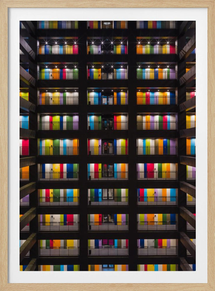Kleurrijk gebouw | Poster