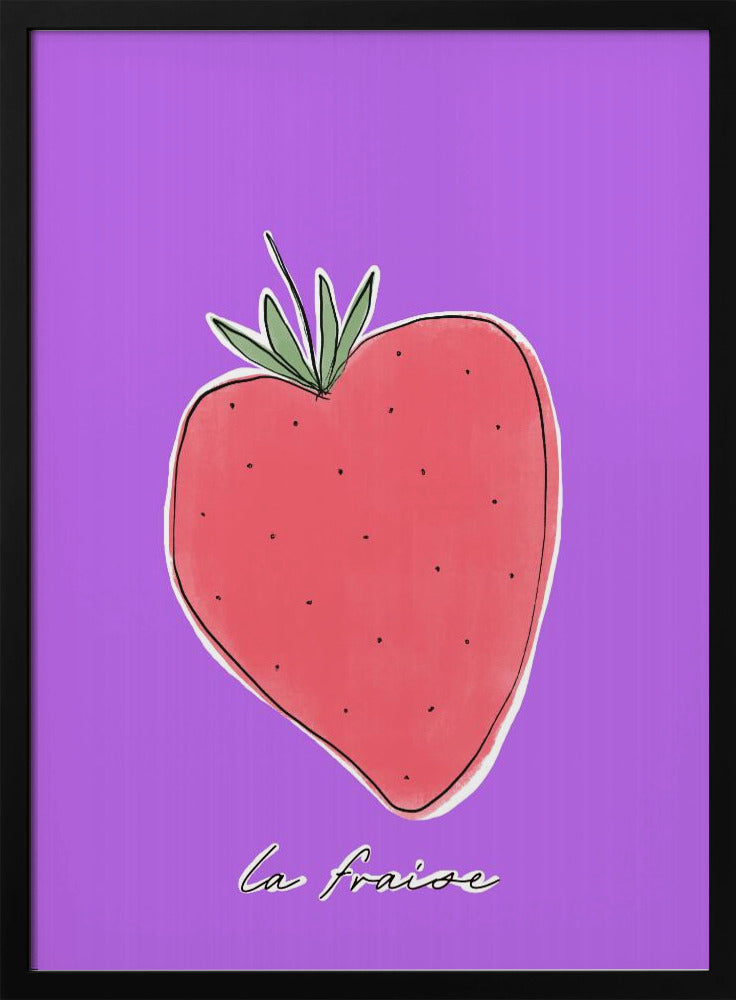 Stylized Strawberry Delight | Poster