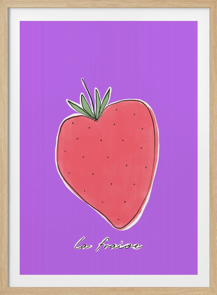 Stylized Strawberry Delight | Poster