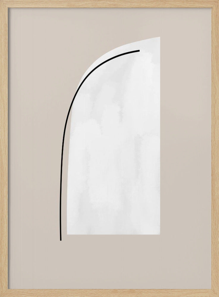 Curved Black Lines | Poster
