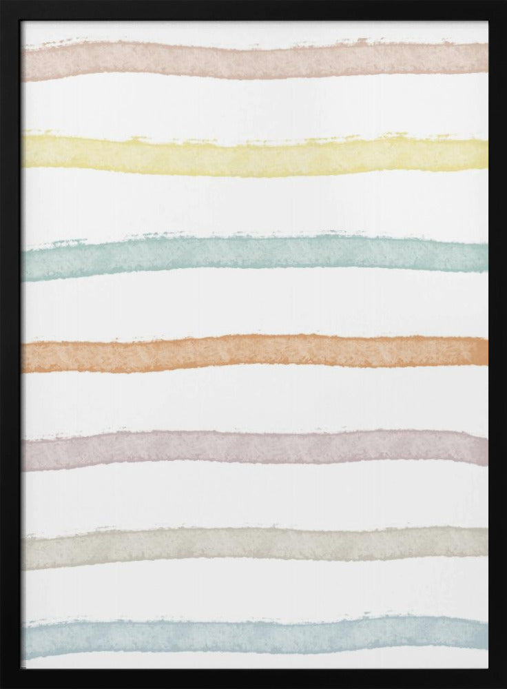 Pastel Horizon-lijnen | Poster