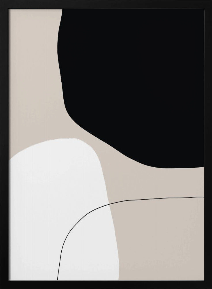Monochrome vormen | Poster