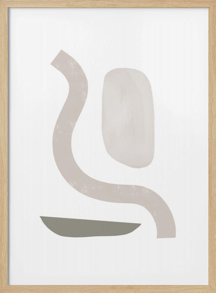 Gedempte krommen geometrie | Poster