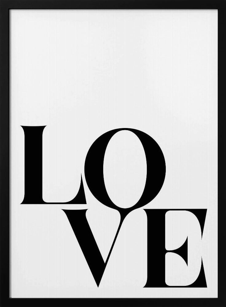 Gedurfde liefdestypografie | Poster
