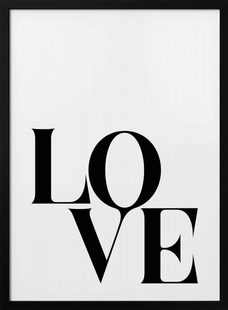 Gedurfde liefdestypografie | Poster