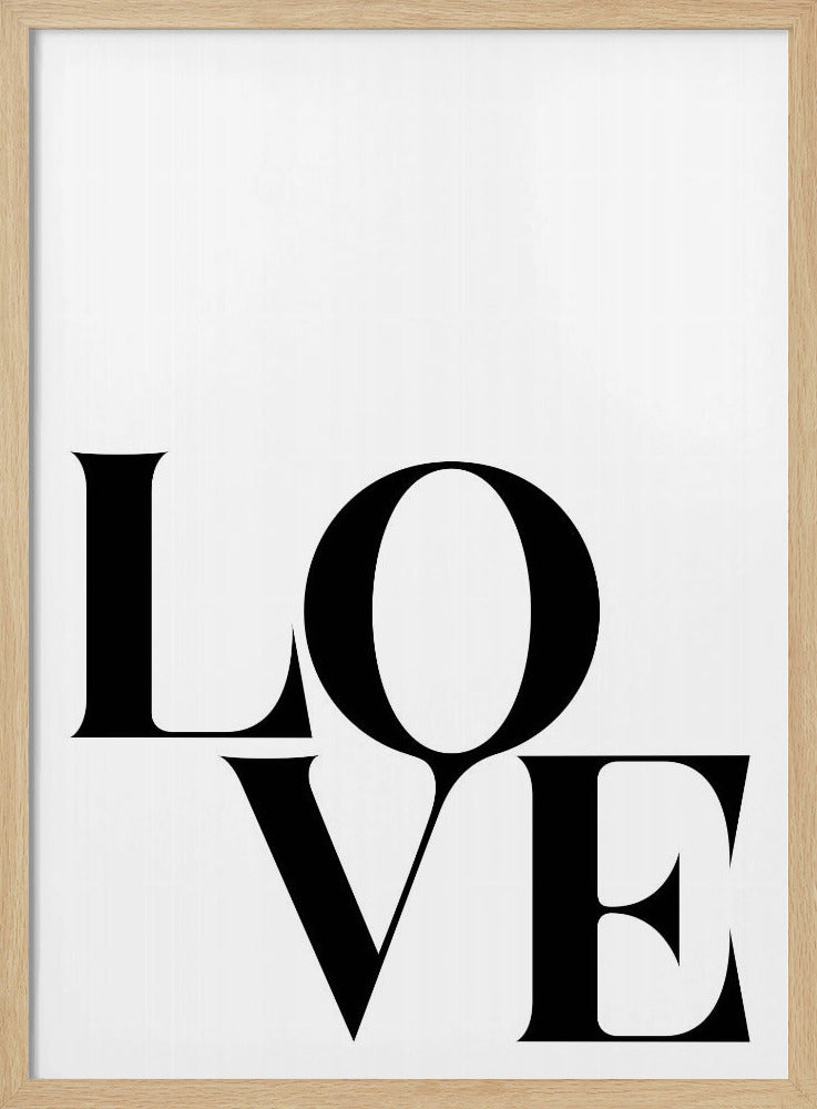 Gedurfde liefdestypografie | Poster
