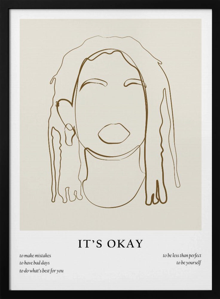 Vrouwenlijnportret | Poster