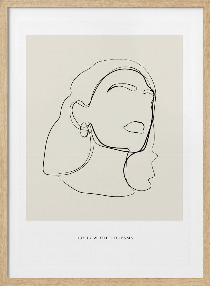 Minimalistische lijnkunst | Poster