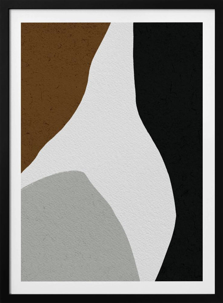 Organische vormen en een minimalistisch kleurenpalet | Poster