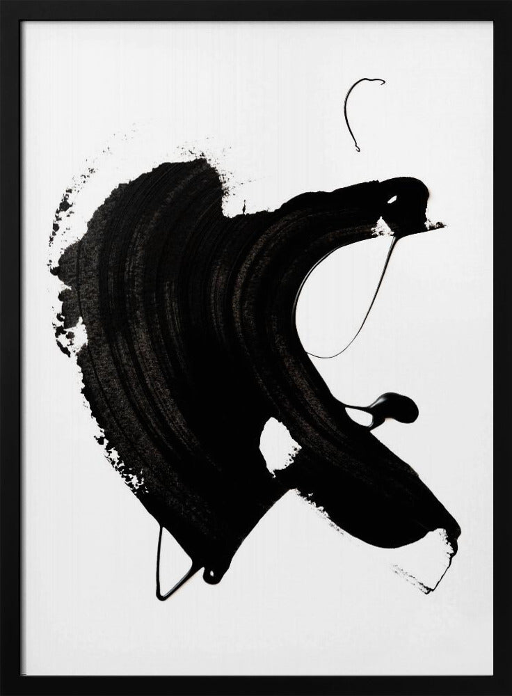 Zwarte abstracte lijn | Poster