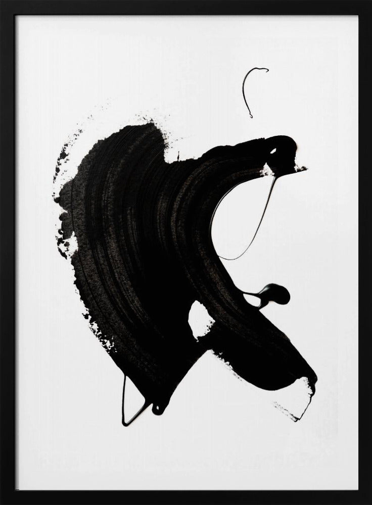Zwarte abstracte lijn | Poster