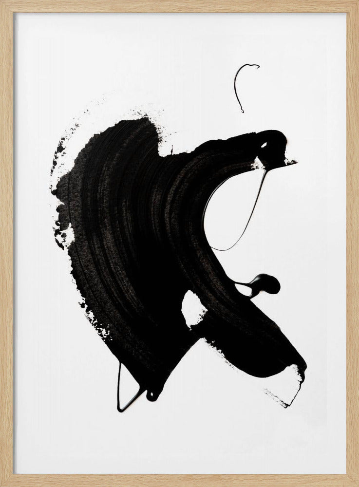 Zwarte abstracte lijn | Poster