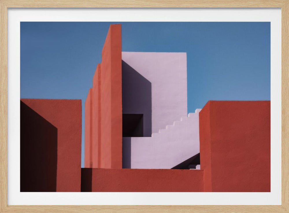 Muurschildering Rood #47 | Poster