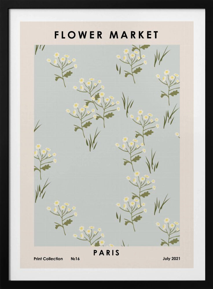 Bloemenmarkt Parijs | Poster