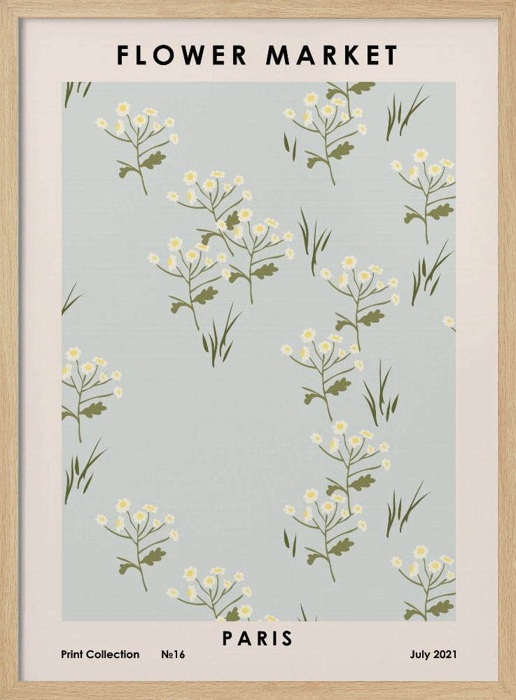 Bloemenmarkt Parijs | Poster