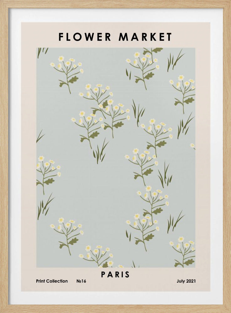 Bloemenmarkt Parijs | Poster