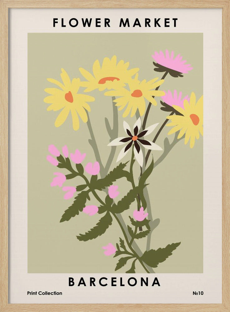 Bloemenmarkt Barcelona | Poster