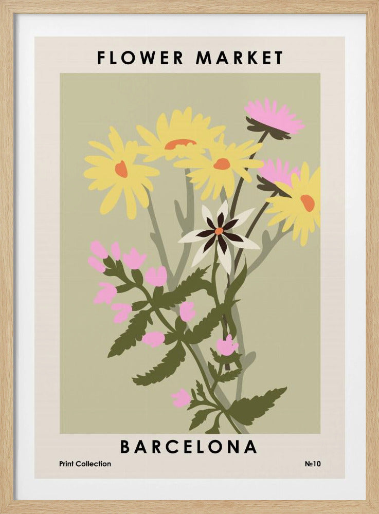 Bloemenmarkt Barcelona | Poster