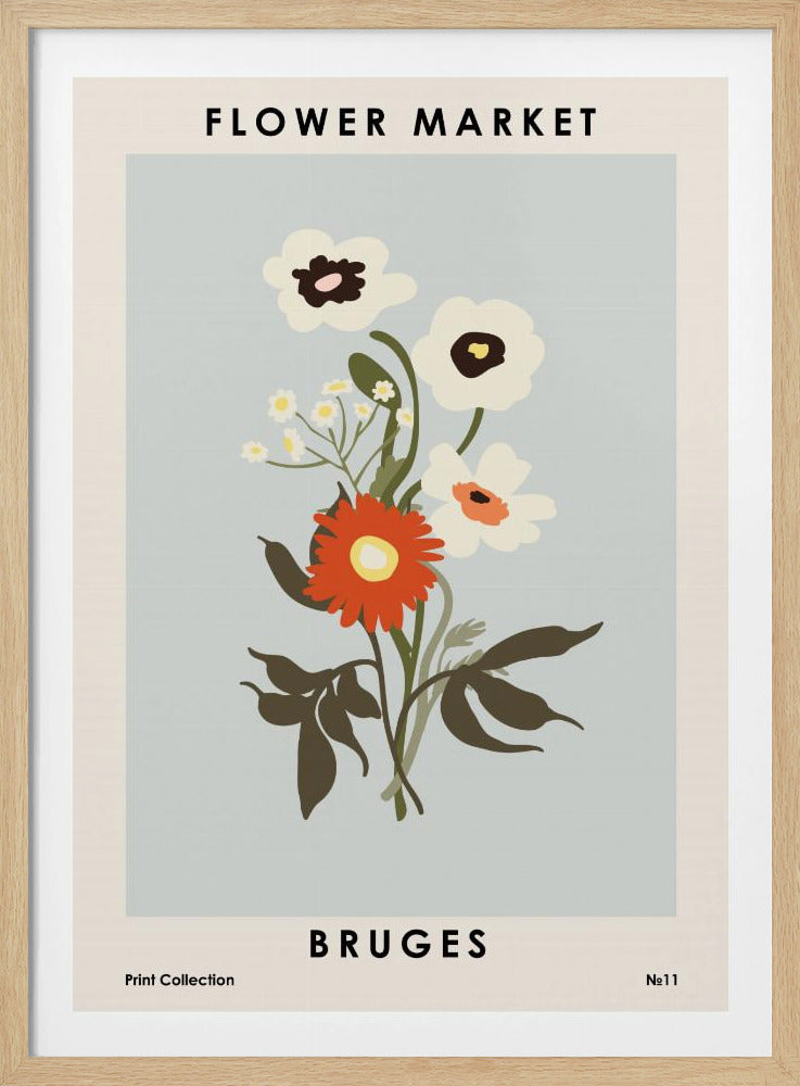 Bloemenmarkt Brugge | Poster