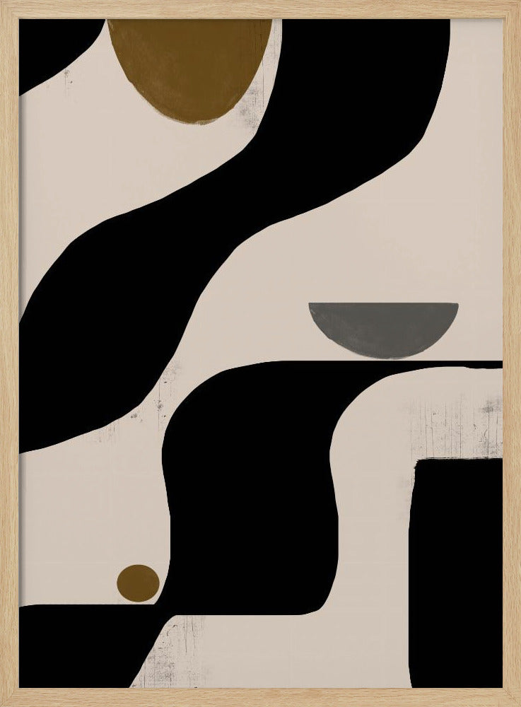 Vloeiende geometrie | Poster
