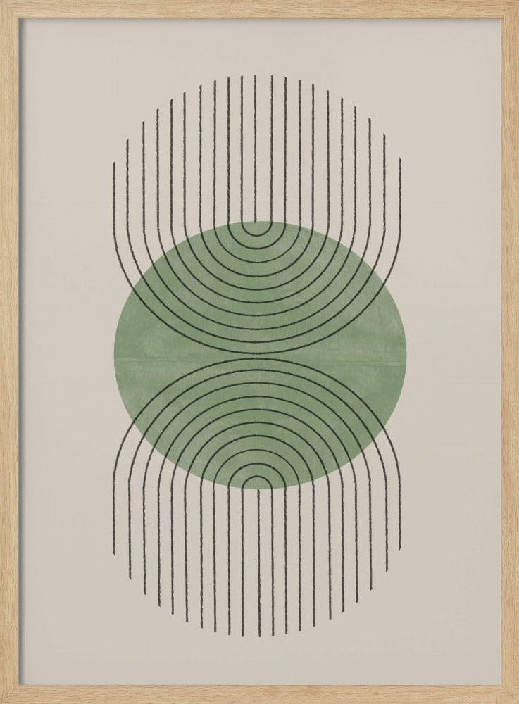 Symmetrische golven | Poster
