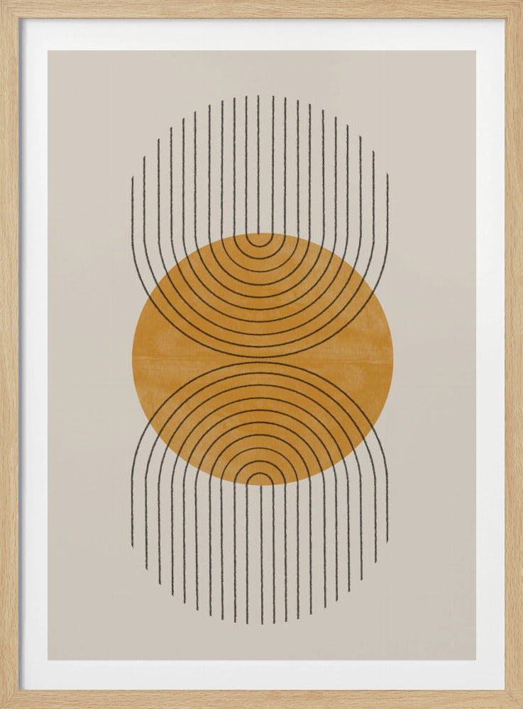Symmetrische golven | Poster