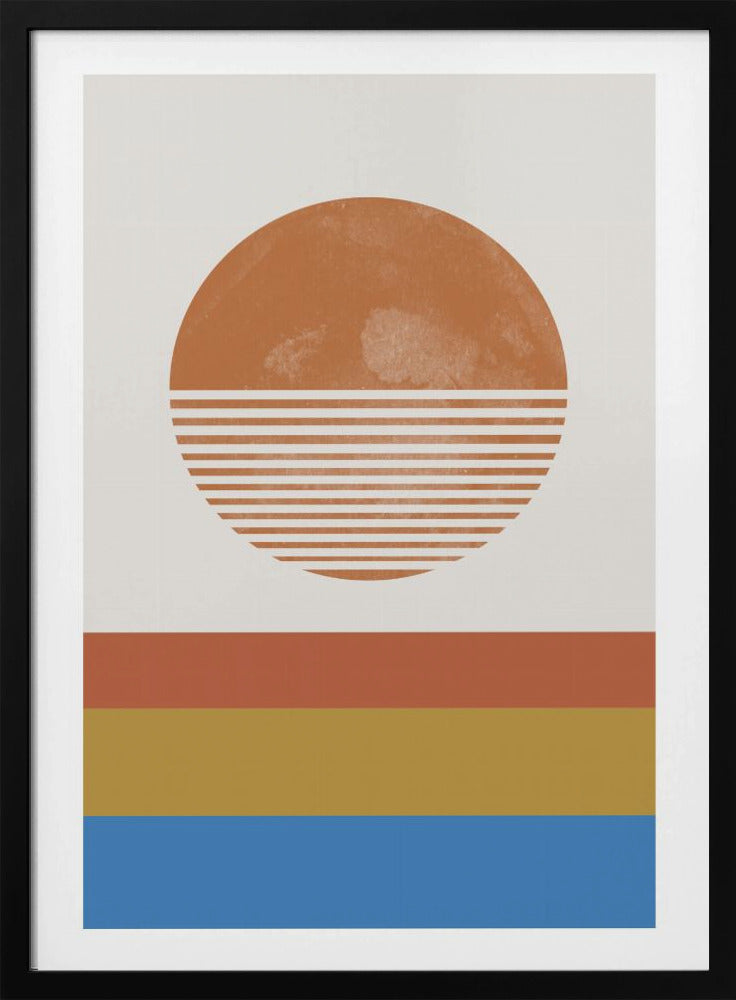 Gestreepte Horizon Zon | Poster