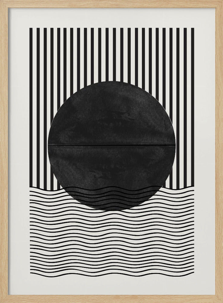 Monochrome zonsverduistering | Poster