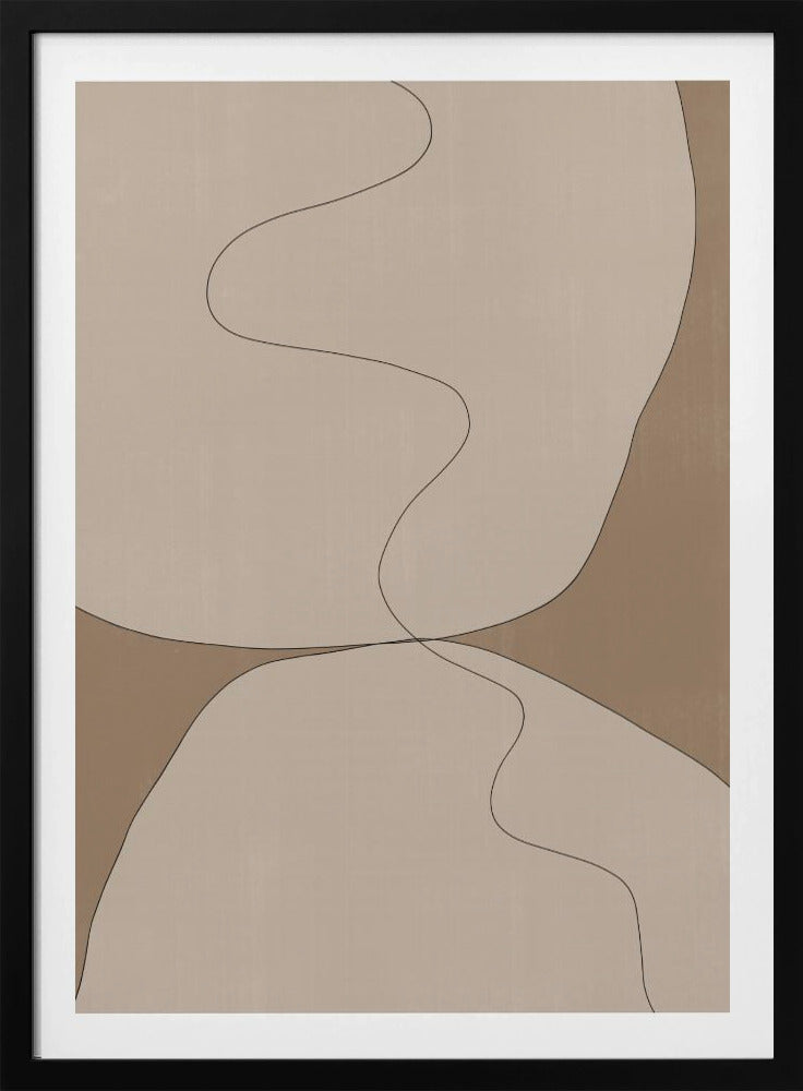 Curven van sereniteit | Poster