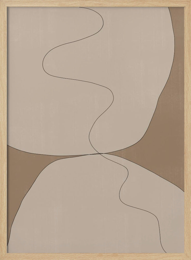 Curven van sereniteit | Poster