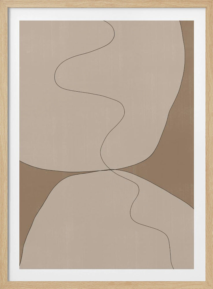 Curven van sereniteit | Poster