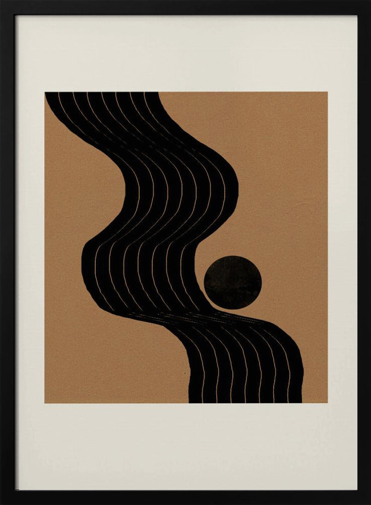 Harmonie van het gebogen pad | Poster