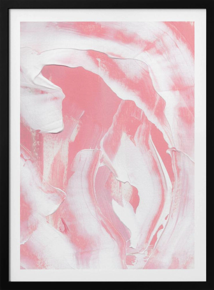 Harmonieuze mix van roze en witte tinten | Poster