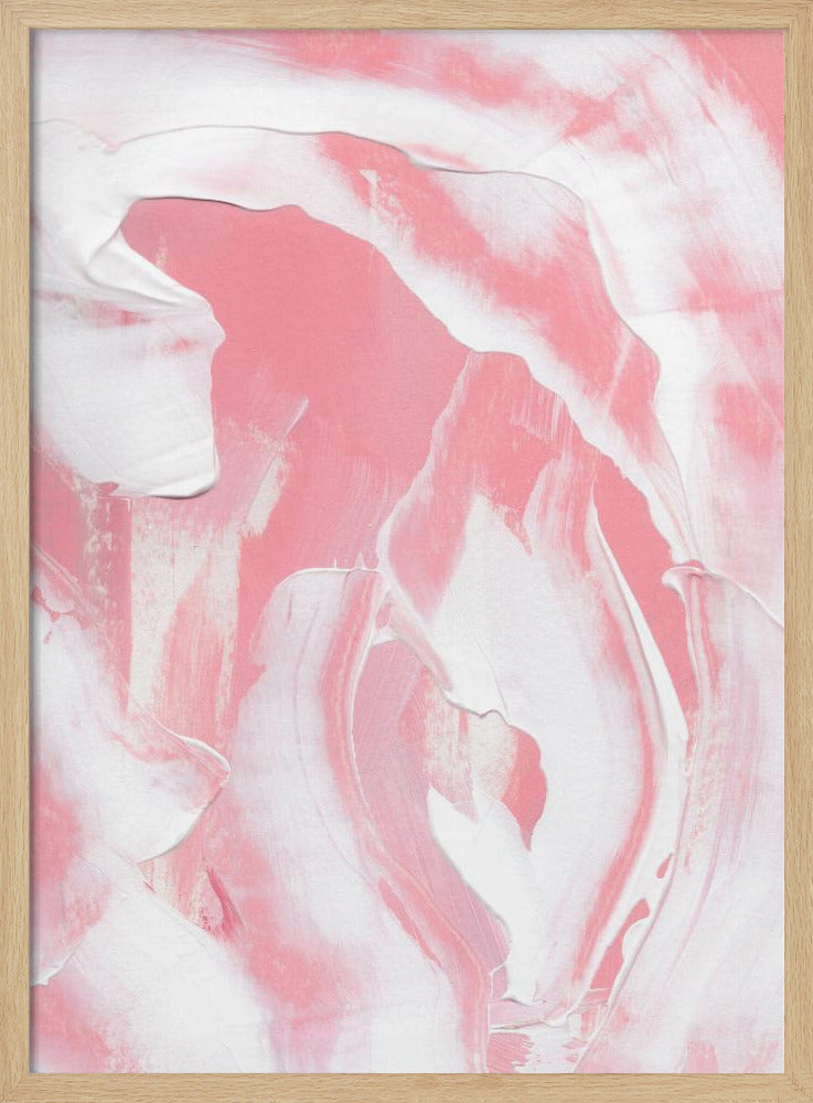 Harmonieuze mix van roze en witte tinten | Poster