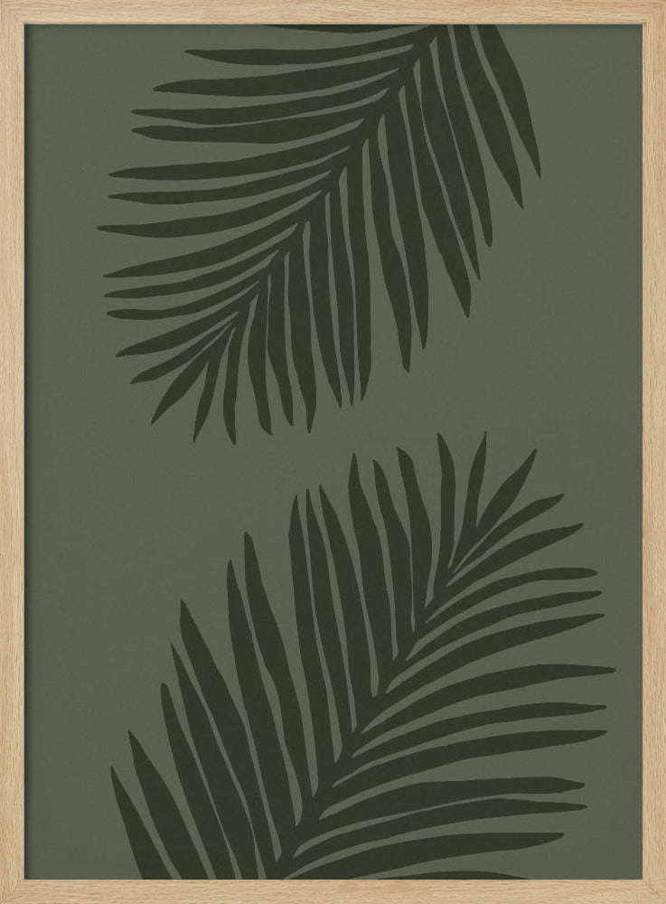 PALM LEAF 05 HELEMAAL GROEN | Poster