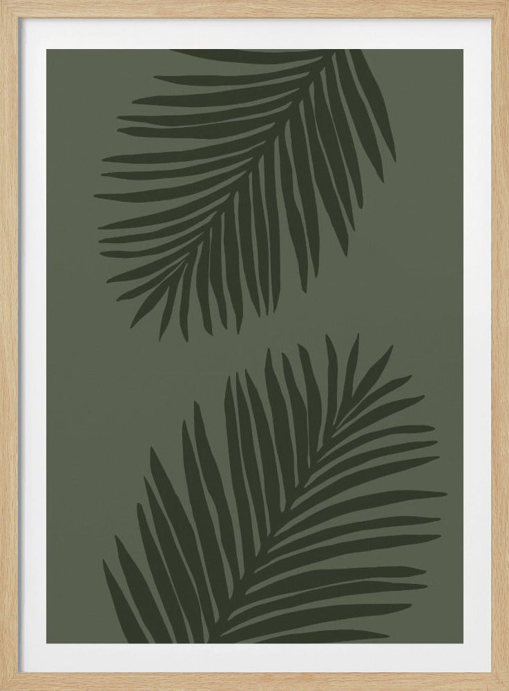 PALM LEAF 05 HELEMAAL GROEN | Poster