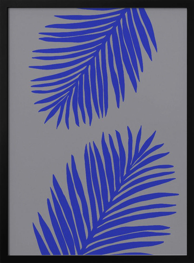 PALMBLAD 02 ZACHT GRIJS | Poster