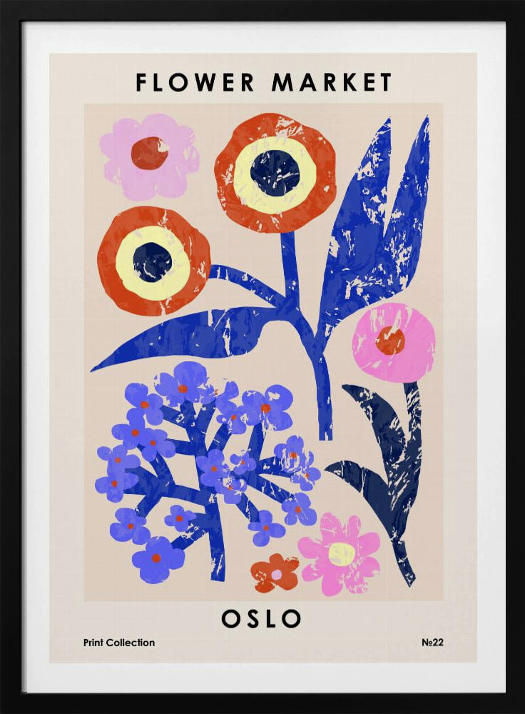Bloemenmarkt. Oslo | Poster