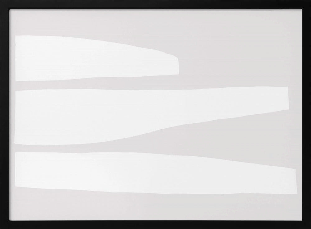 Minimalist White Shapes | Poster