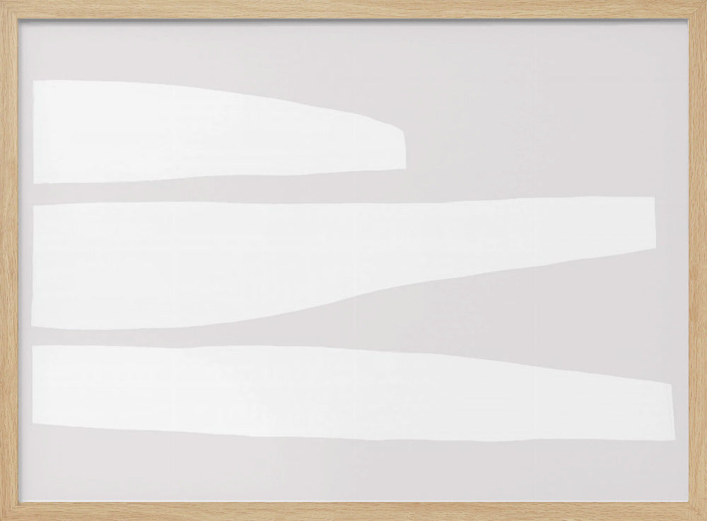 Minimalist White Shapes | Poster