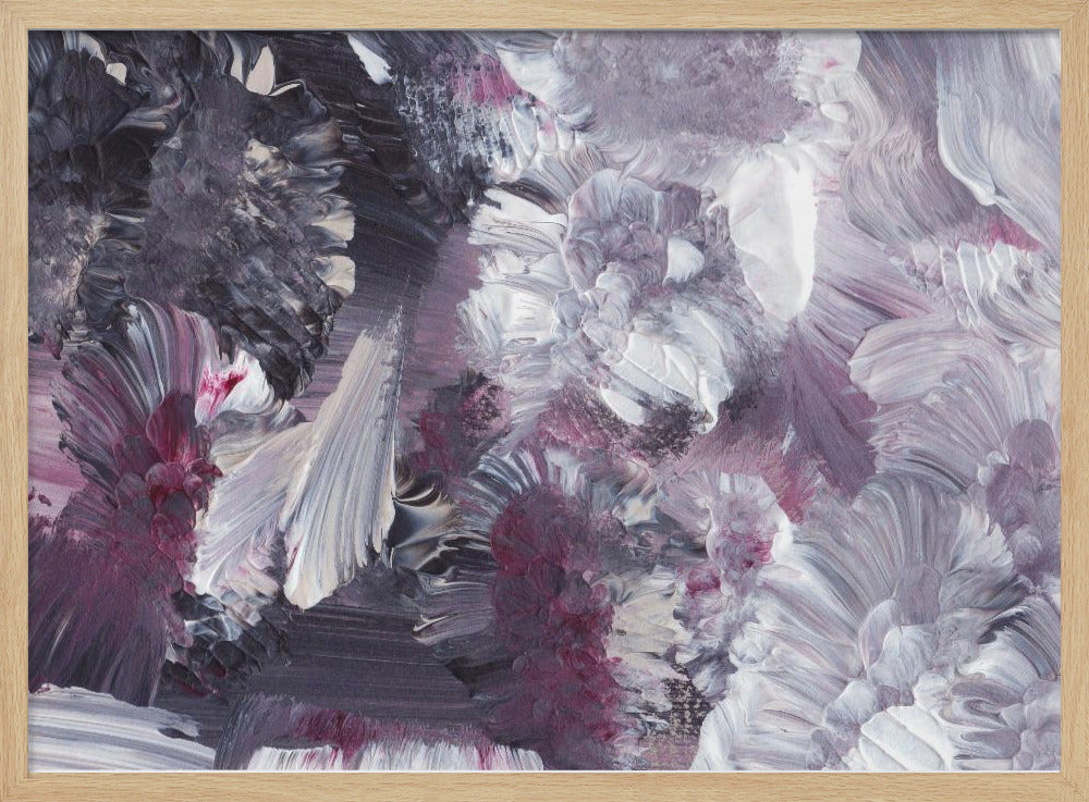 Florale impressionistische penseelstreken | Poster
