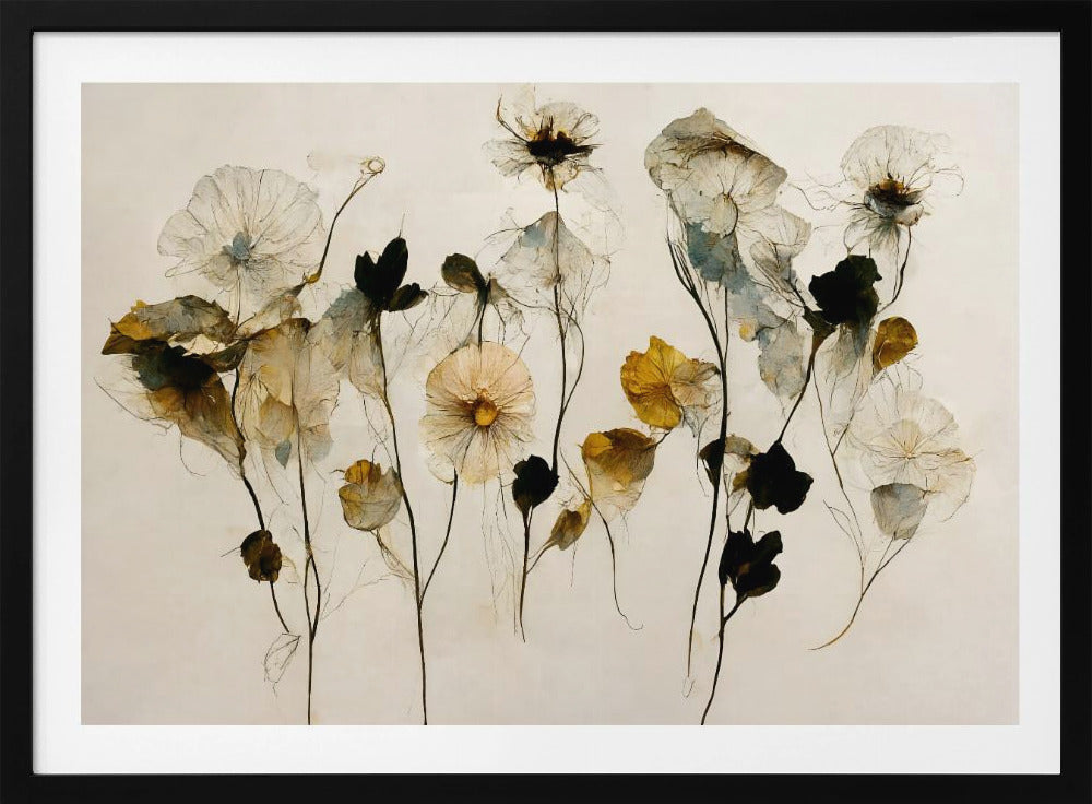 Prachtige droge bloemen | Poster