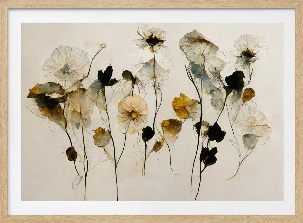 Prachtige droge bloemen | Poster