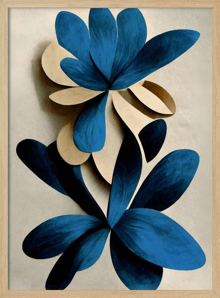 Blauwe Nymphaea | Poster